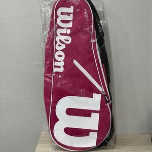 NEW Wilson Advantage II 3-Pack Tennis Bag Pink 3PK Racket Case Shoulder Strap